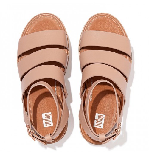 Sandal Wedge Kulit Eloise Espadrille