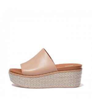 Sandal Wedges Slide Wedge Kulit Eloise Espadrille