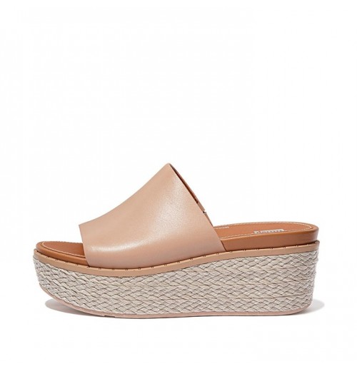 Sandal Wedges Slide Wedge Kulit Eloise Espadrille