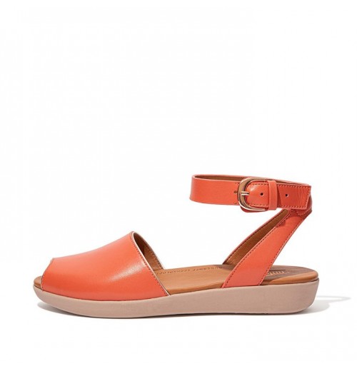 Sandal Tali Belakang Kulit Peep-Toe Cova Pop Binding