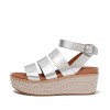 Sandal Wedge Kulit Eloise Espadrille