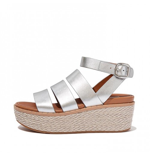 Sandal Wedge Kulit Eloise Espadrille