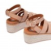 Sandal Wedge Kulit Eloise Espadrille