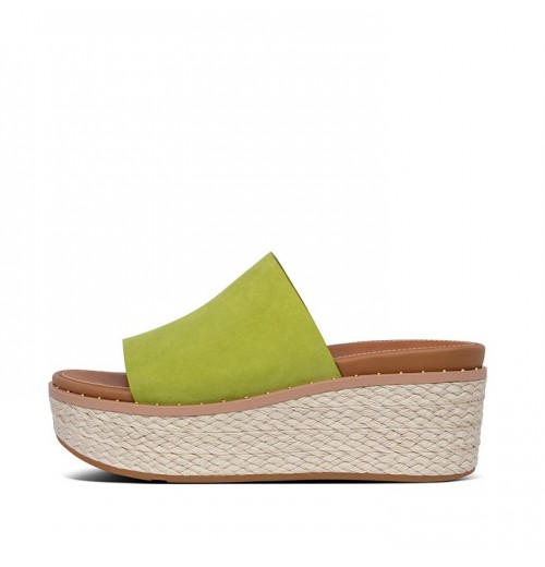 Sandal Wedges Slide Eloise Espadrille Suede