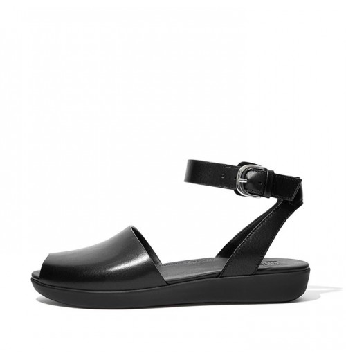 Sandal Tali Belakang Kulit Cova Peep-Toe