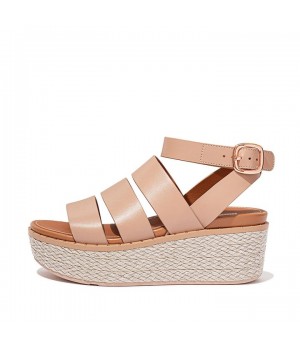 Sandal Wedge Kulit Eloise Espadrille