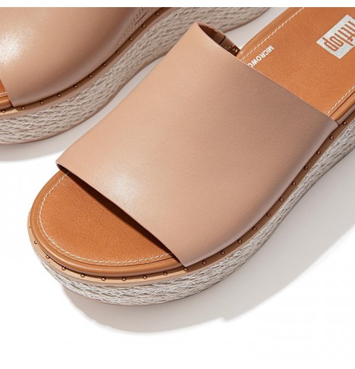 Sandal Wedges Slide Wedge Kulit Eloise Espadrille