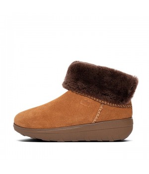 Sepatu Bot Musim Dingin Suede Berjajar Mukluk Shorty Shearling