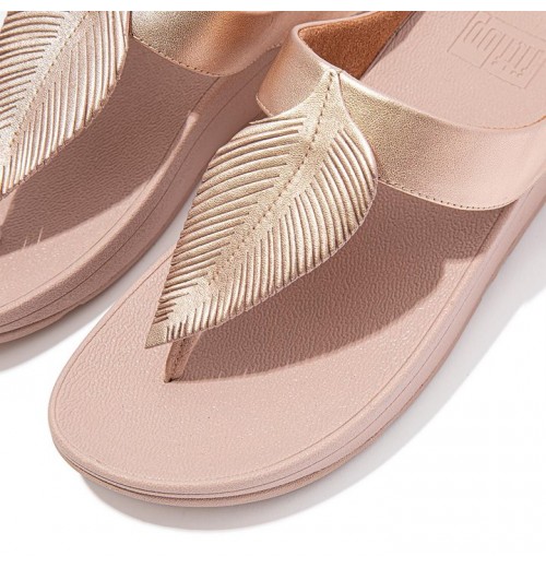 Sandal Kaki Metalik Bulu Fino