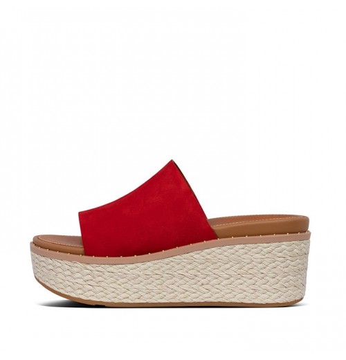 Sandal Wedges Slide Eloise Espadrille Suede